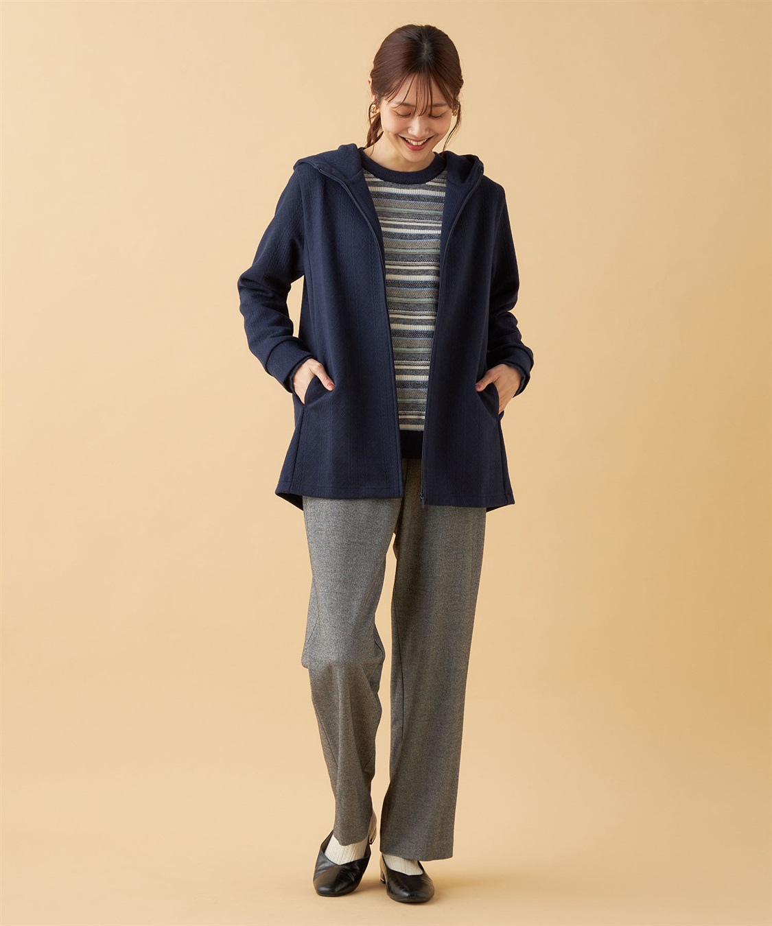 ふくれジャガードジップパーカー DECOY｜クロスプラス公式通販サイト