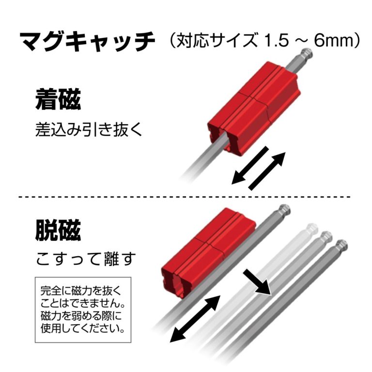 ボールポイントレンチ 8本組 マグキャッチ付 | ANEXブランドの
