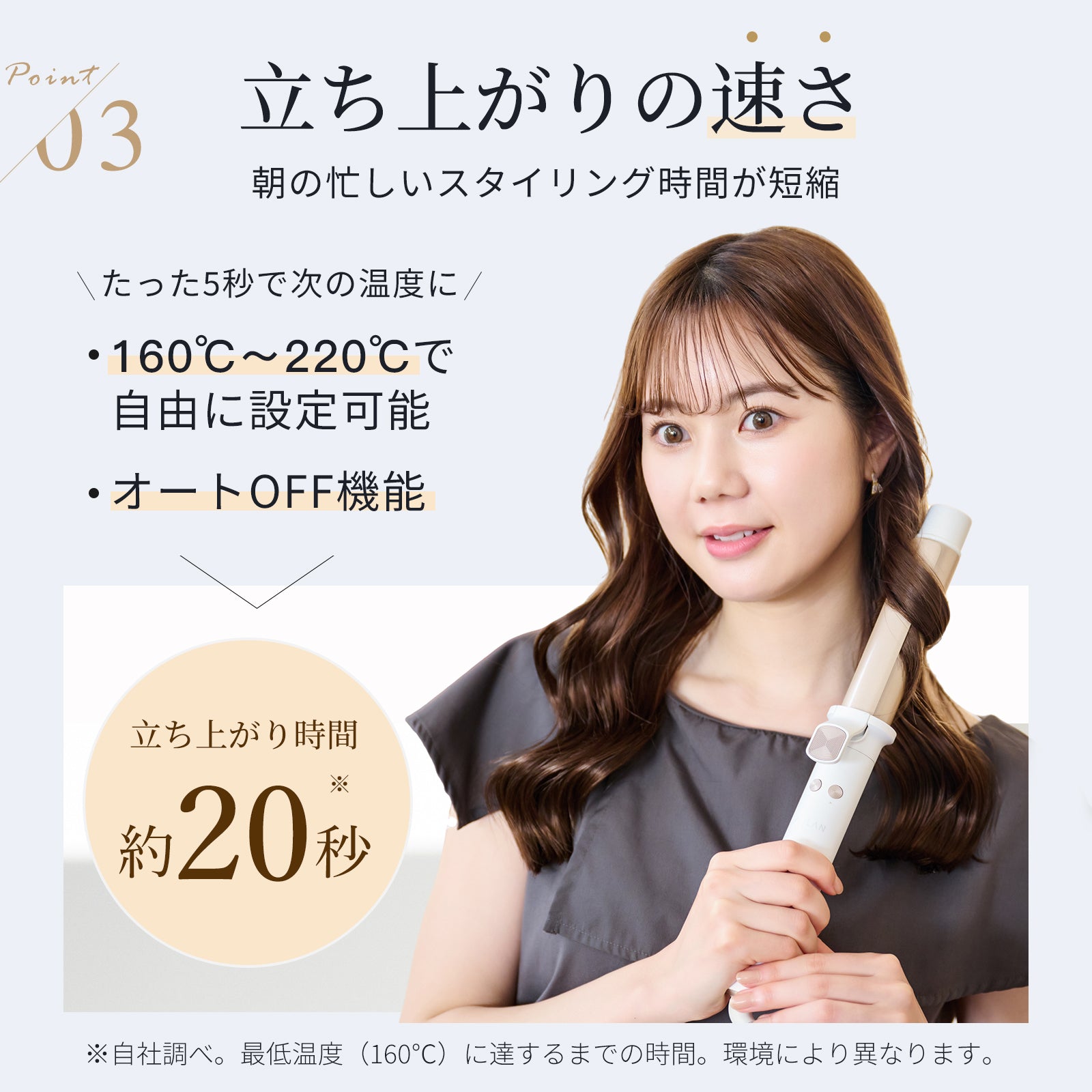 ANLAN カールアイロン 32mm コテ