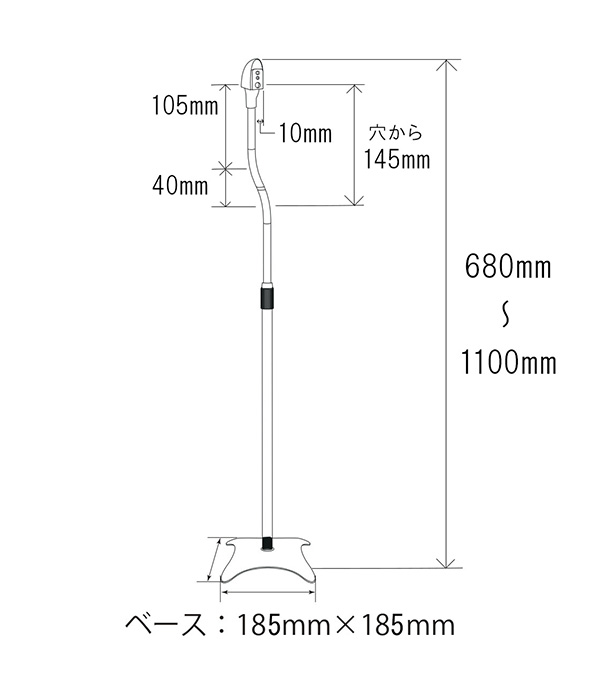 シンプルな小型スピーカー用スタンド - SPK-STD-MS01B - テレビ壁掛け