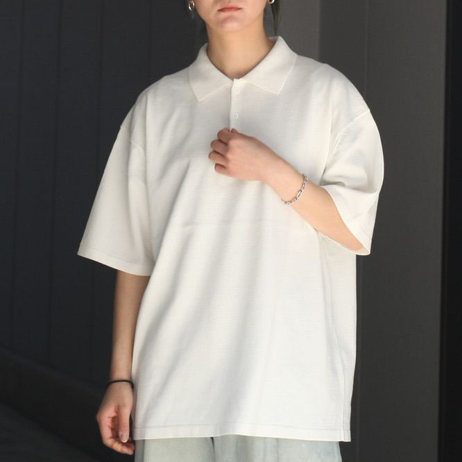 ATON - 【残り一点】Fresca Knit Crew Polo Knit | ACRMTSM ONLINE STORE