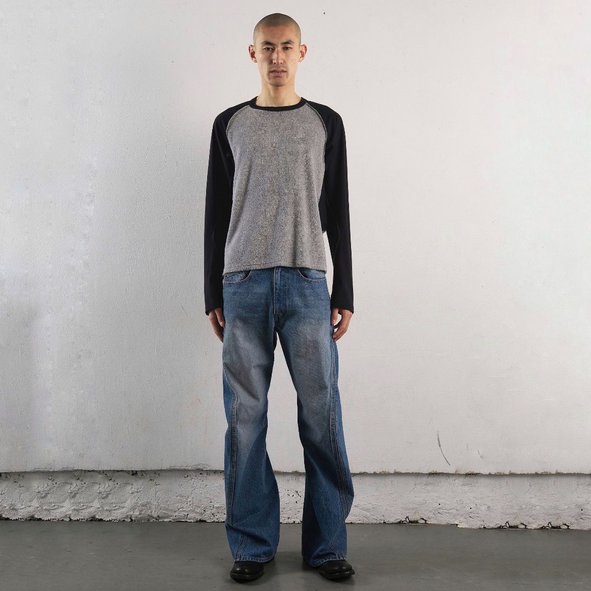 NVRFRGT - 【残りわずか】Terry Panelled Raglan Sleeve T-shirt