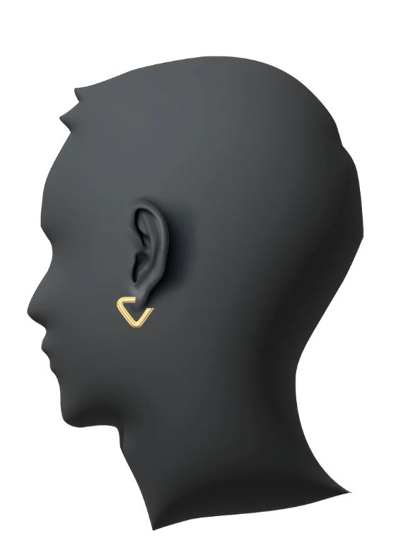 CAREERING - 【両耳用】TRIANGLE 501 YELLOW トライアングル ピアス