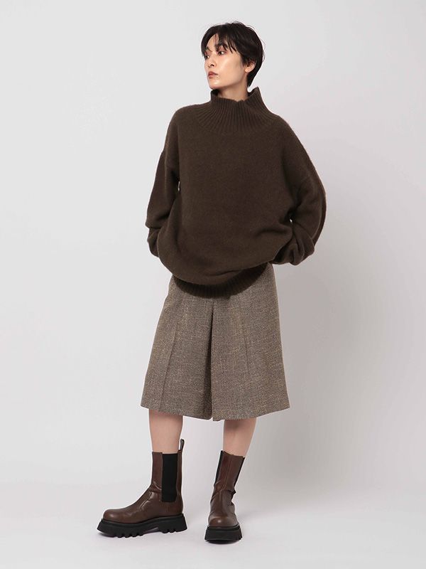 ETRE TOKYO - ヤクタートルニットプルオーバー - BROWN | ADDICT WEB SHOP