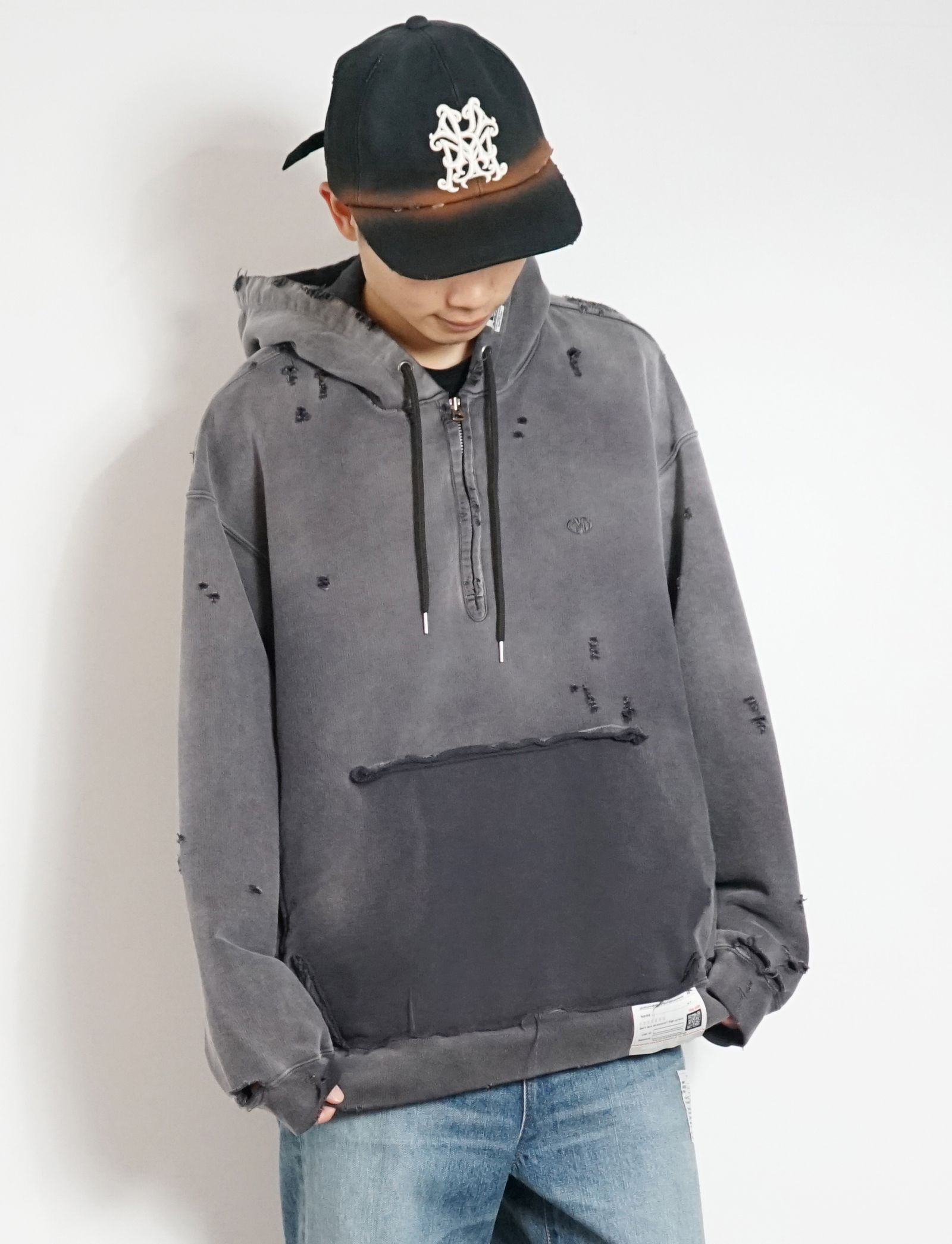 Maison MIHARA YASUHIRO - サンフェードパーカー - sun faded halfzip