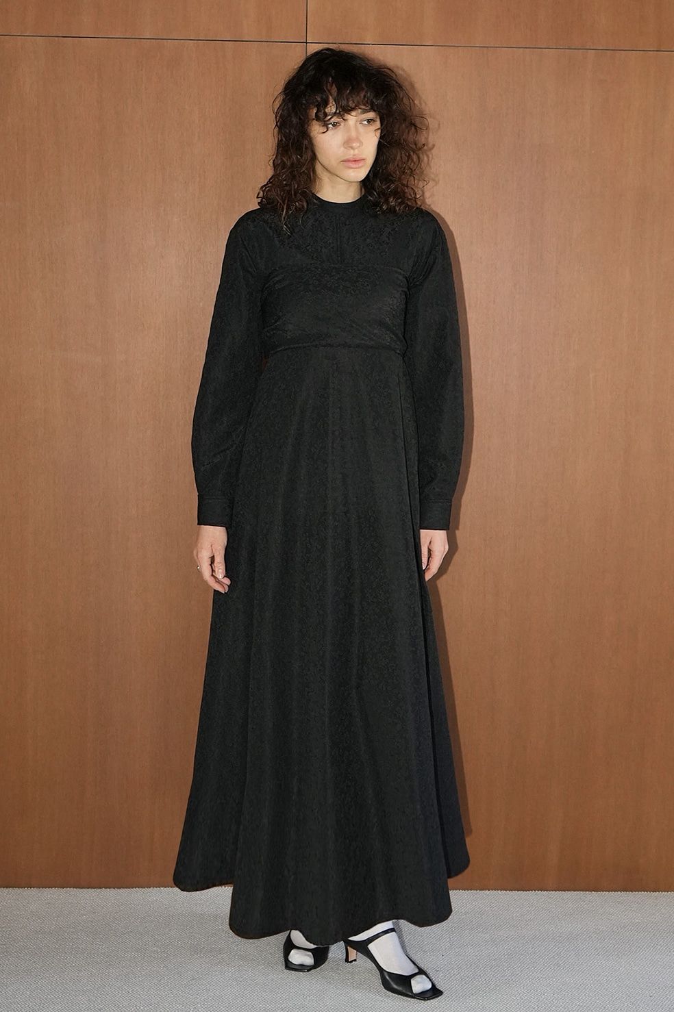 CLANE - ジャガードワンピース - 2WAY JAQUARD ONEPIECE - BLACK