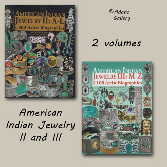 American Indian Jewelry Reference Books PAIR - Adobe Gallery, Santa Fe