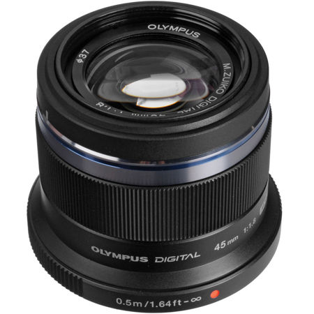 Olympus M.Zuiko Digital 45mm f/1.8 Lens for Micro Four Thirds