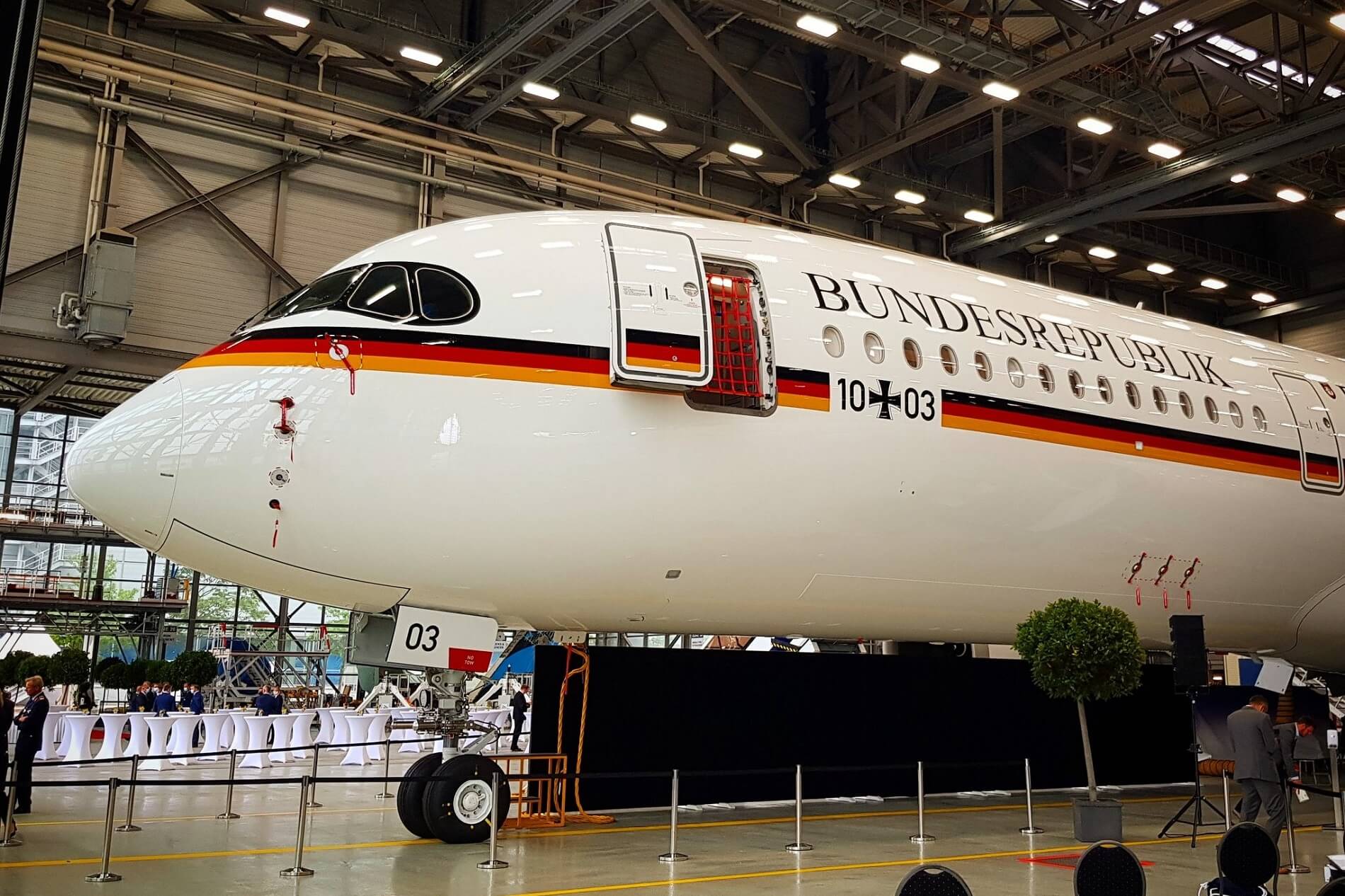 Luftwaffe takes delivery of world's first A350 governmental plane