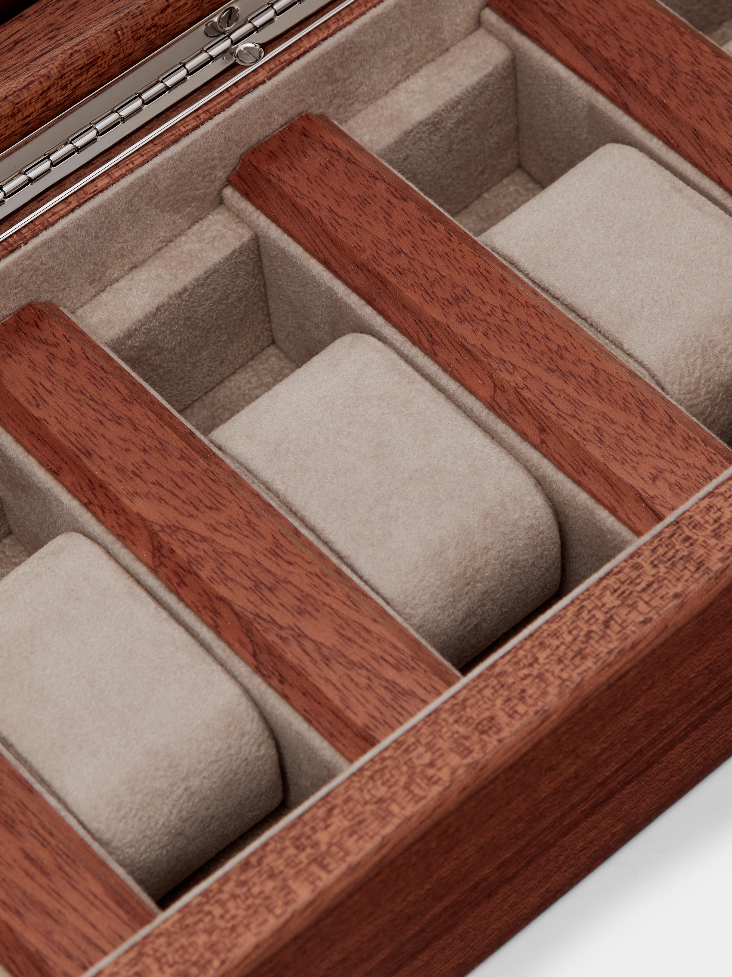 Brown Mahogany Watch Box (5 Watches) by Agresti | ABASK