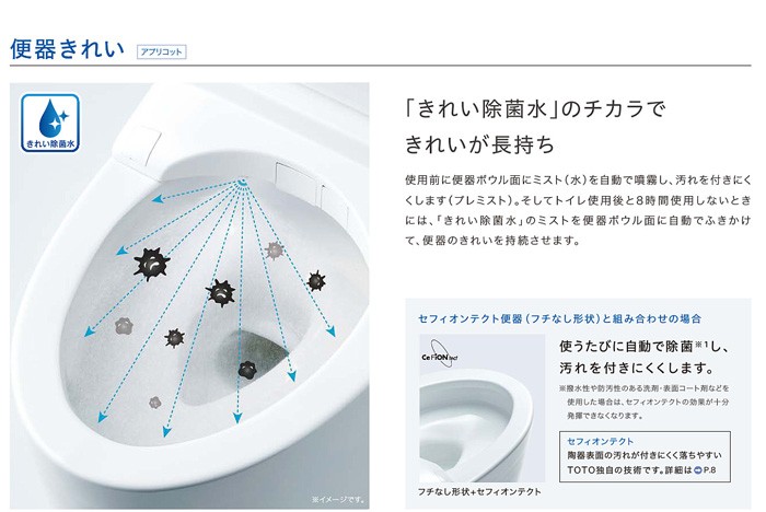 TCF4714 #SC1 パステルアイボリー ウォシュレットアプリコット F1