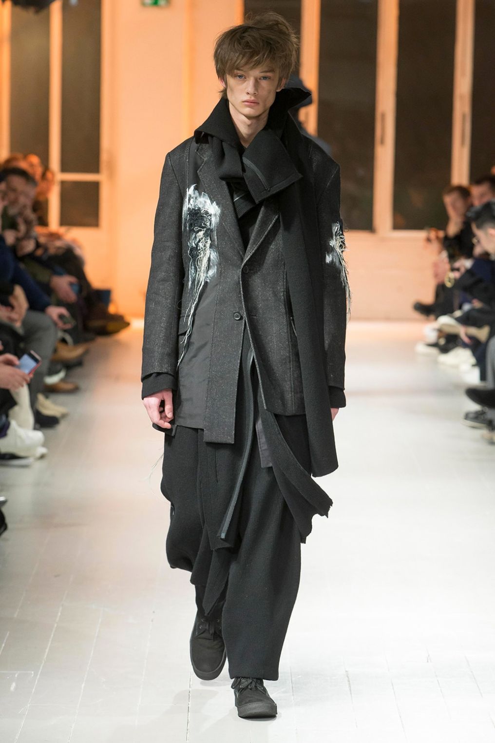 yohji yamamoto - Yohji Yamamoto [HR-J29-806 / タテハギ刺繍入り JKT