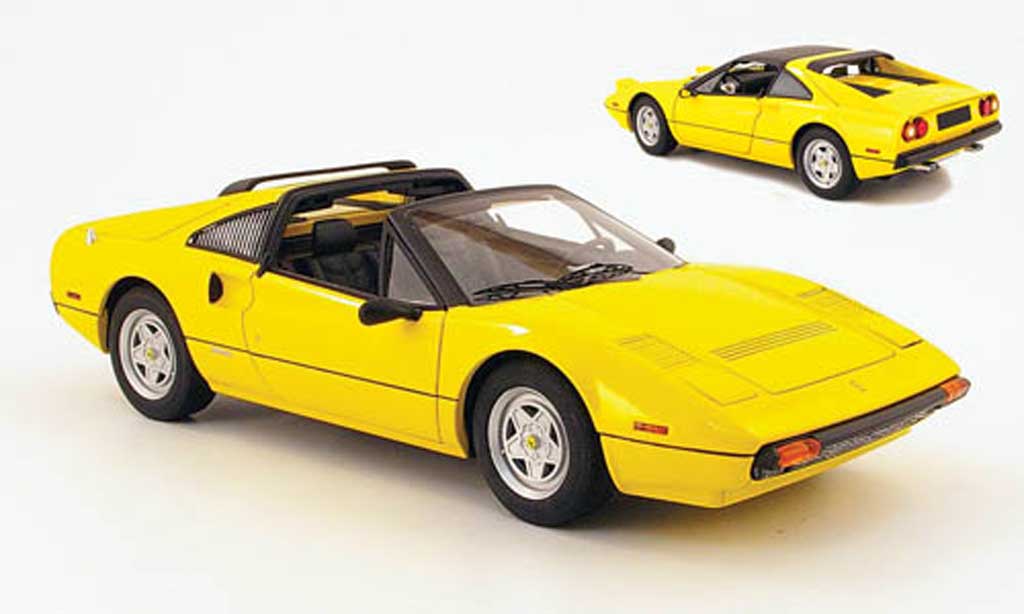 Diecast model cars Ferrari 308 GTS 1/18 Hot Wheels GTS yellow