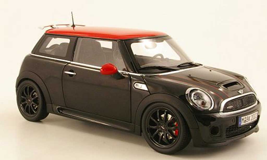 Diecast model cars Mini Cooper JCW 1/18 Kyosho JCW (R56) black/red