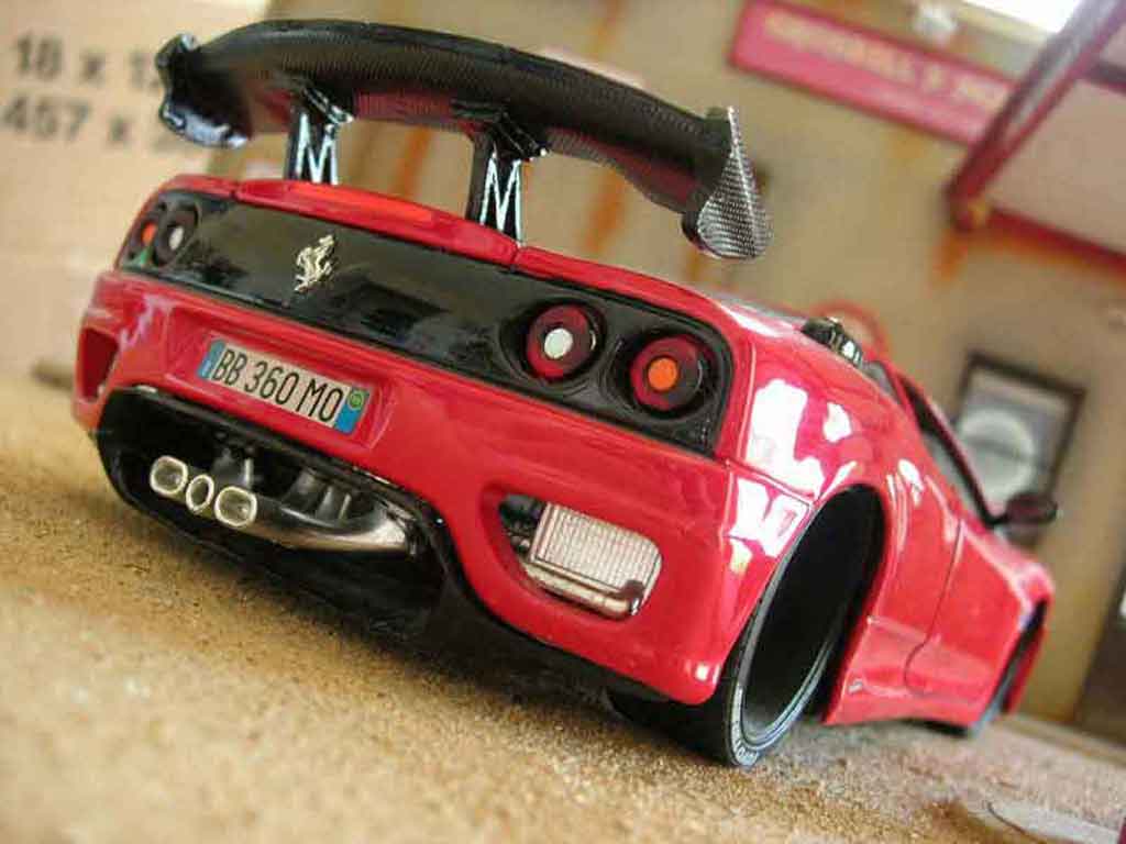 Diecast model cars Ferrari 360 Modena 1/18 Burago Modena coupe red