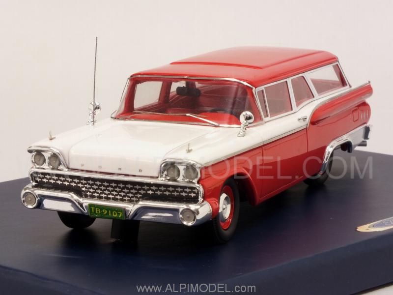 GENUINE-FORD-PARTS 447 Ford Ranch Wagon 1959 (Red) 1/43