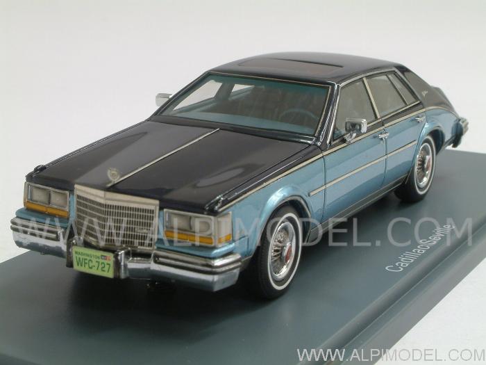NEO 43727 Cadillac Seville 1981 (Dark Blue/Light Blue) 1/43