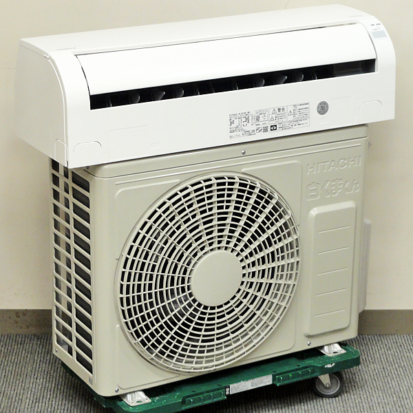 282 HITACHI 2022年製エアコン 14～16畳用 整備済み HITACHI 白く