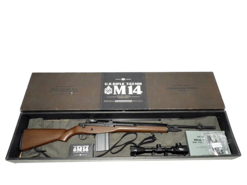 東京マルイ] U.S.ライフル M14 ウッドタイプストックver. スコープ