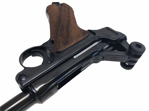 タナカ] ルガーP08 6インチ スチールフィニッシュ フルチェッカー