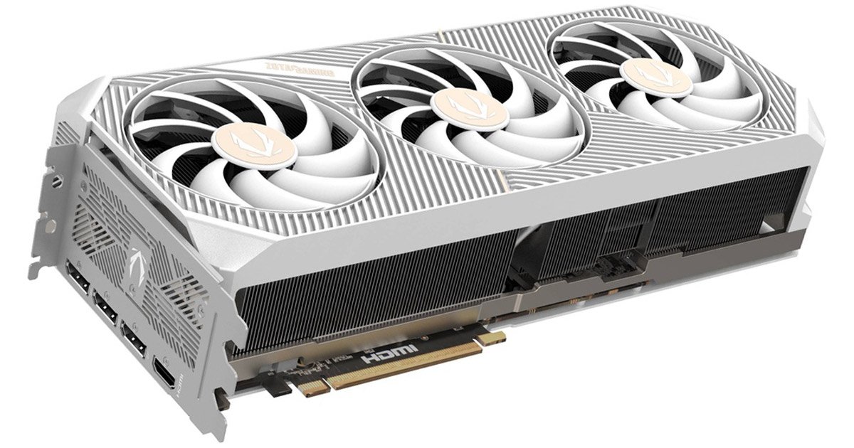 GeForce RTX 5080を搭載するホワイトモデルのグラフィックボード