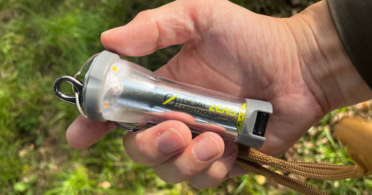 Goal Zero社製、アウトドアの定番LEDランタン「Lighthouse Micro Flash