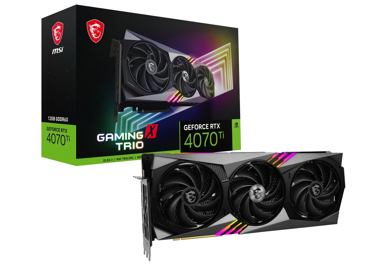 GeForce RTX 4070 Ti GAMING X TRIO 12G | MSI グラフィックボード