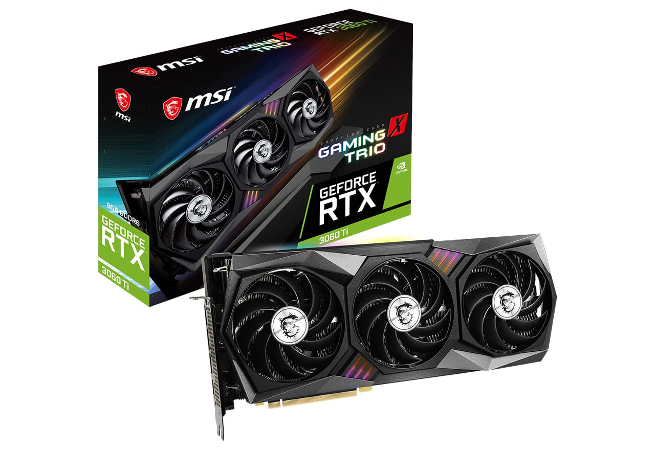 GeForce RTX 3060 Ti GAMING X TRIO | MSI グラフィックボード GeForce