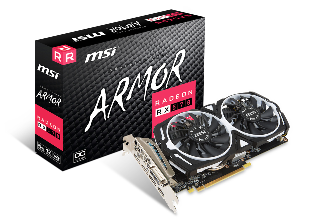 Radeon RX 570 ARMOR 8G OC | MSI グラフィックボード RADEON RX 570