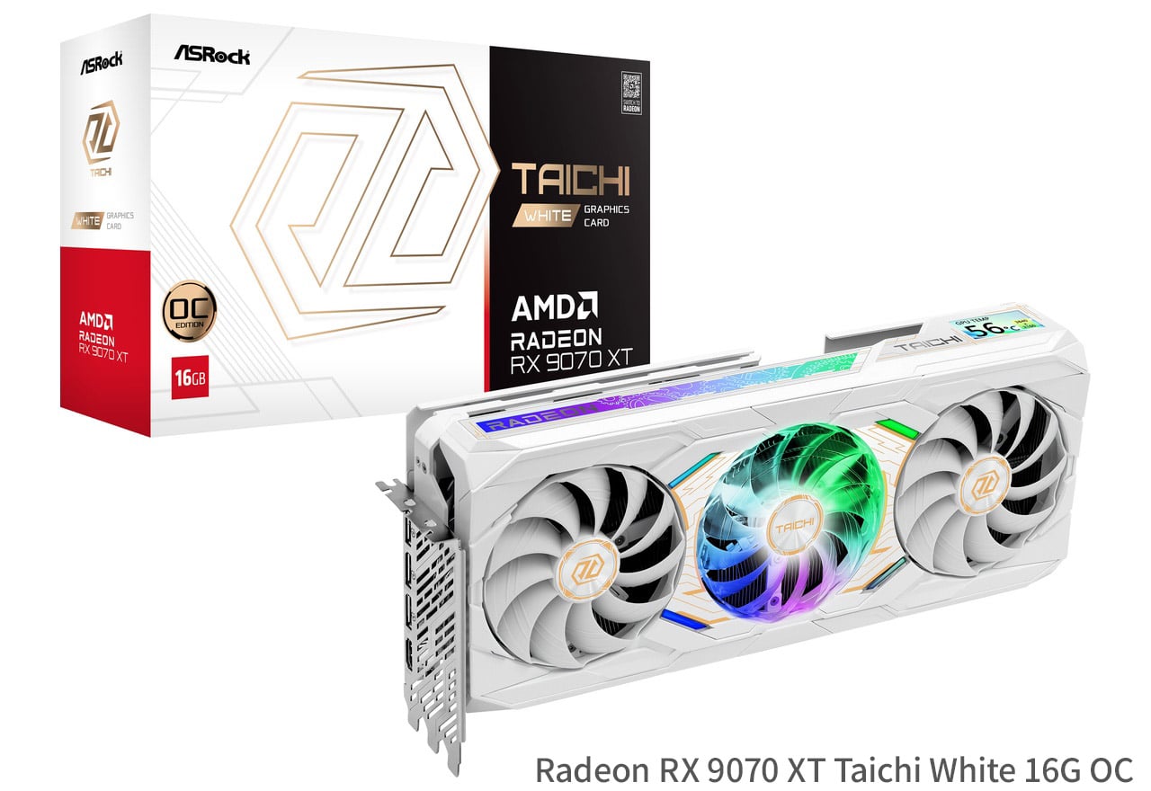Radeon RX 9070 XT Taichi 16G OCシリーズ | ASRock グラフィック