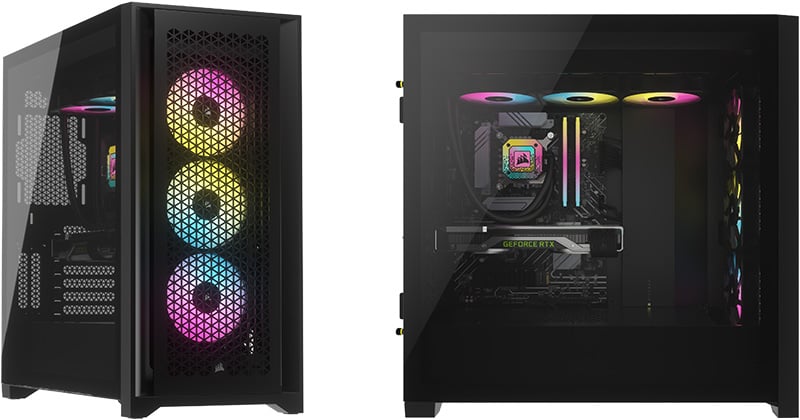 iCUE 5000D RGB Airflowシリーズ | CORSAIR ミドルタワー型PCケース