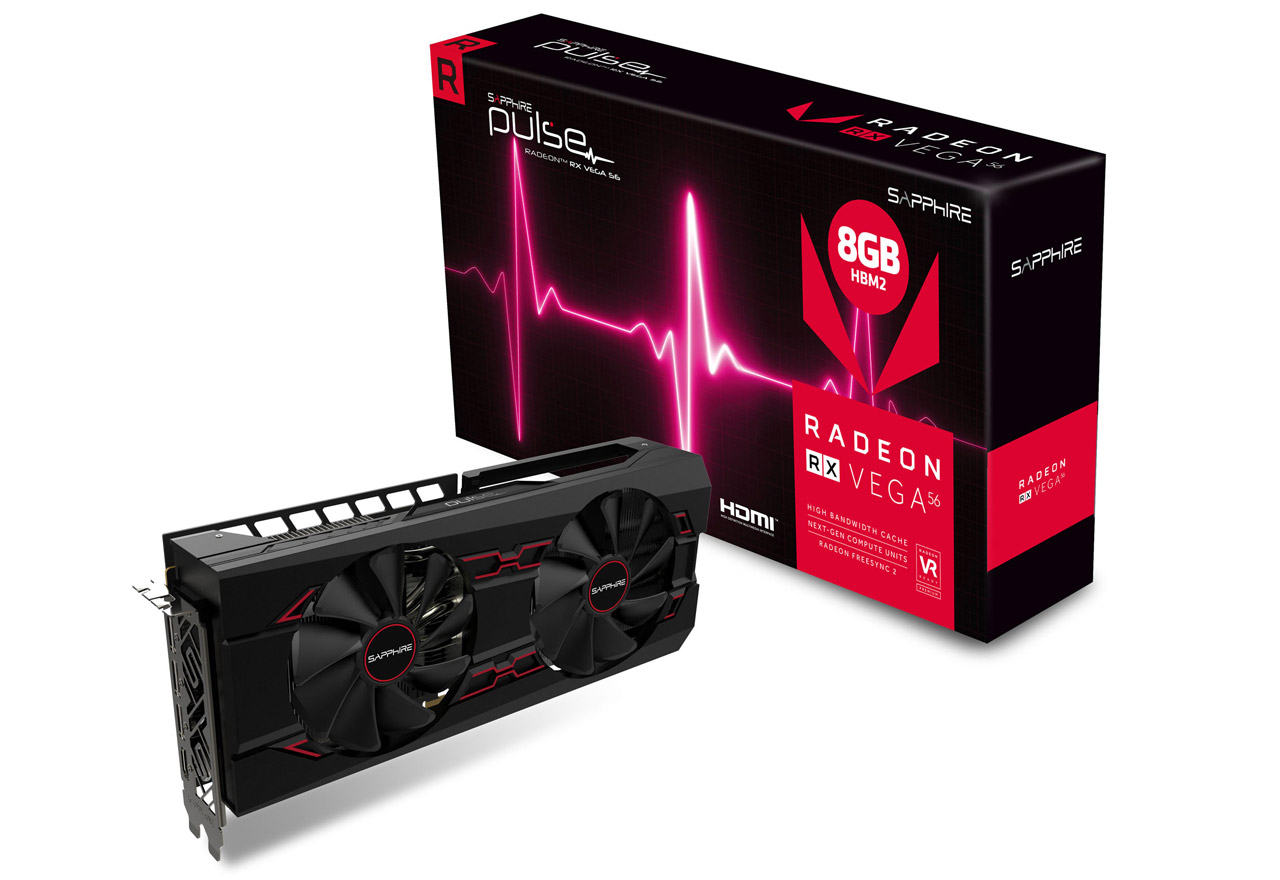 SAPPHIRE PULSE RADEON RX VEGA 56 8G HBM2 | SAPPHIRE グラフィック