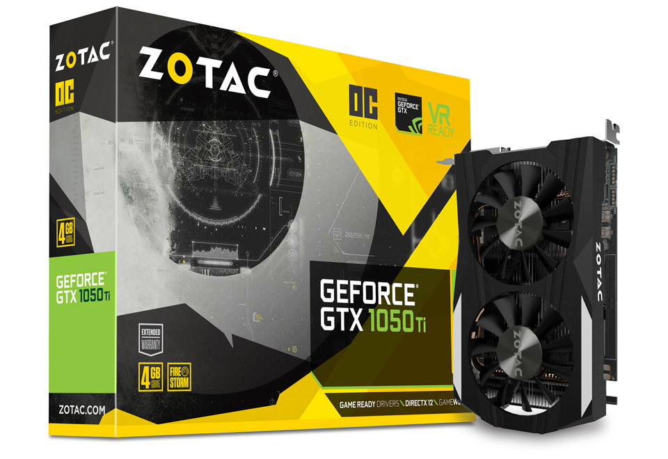 ZOTAC GeForce GTX 1050 Ti 4GB OC | ZOTAC NVIDIA グラフィックボード