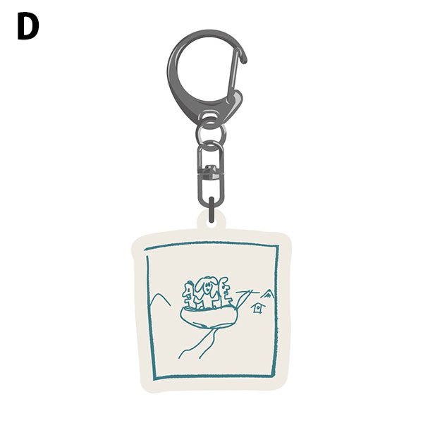 イラストキーホルダー from「love up! の部屋」2025