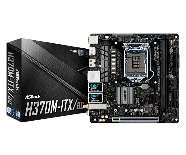 ASRock H370M-ITX/ac マザーボード (mini-itx) ASRock > H370M-ITX/ac