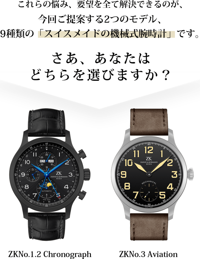 Z&K スイスメイド新鋭ブランドの機械式腕時計、クラウドファンディング