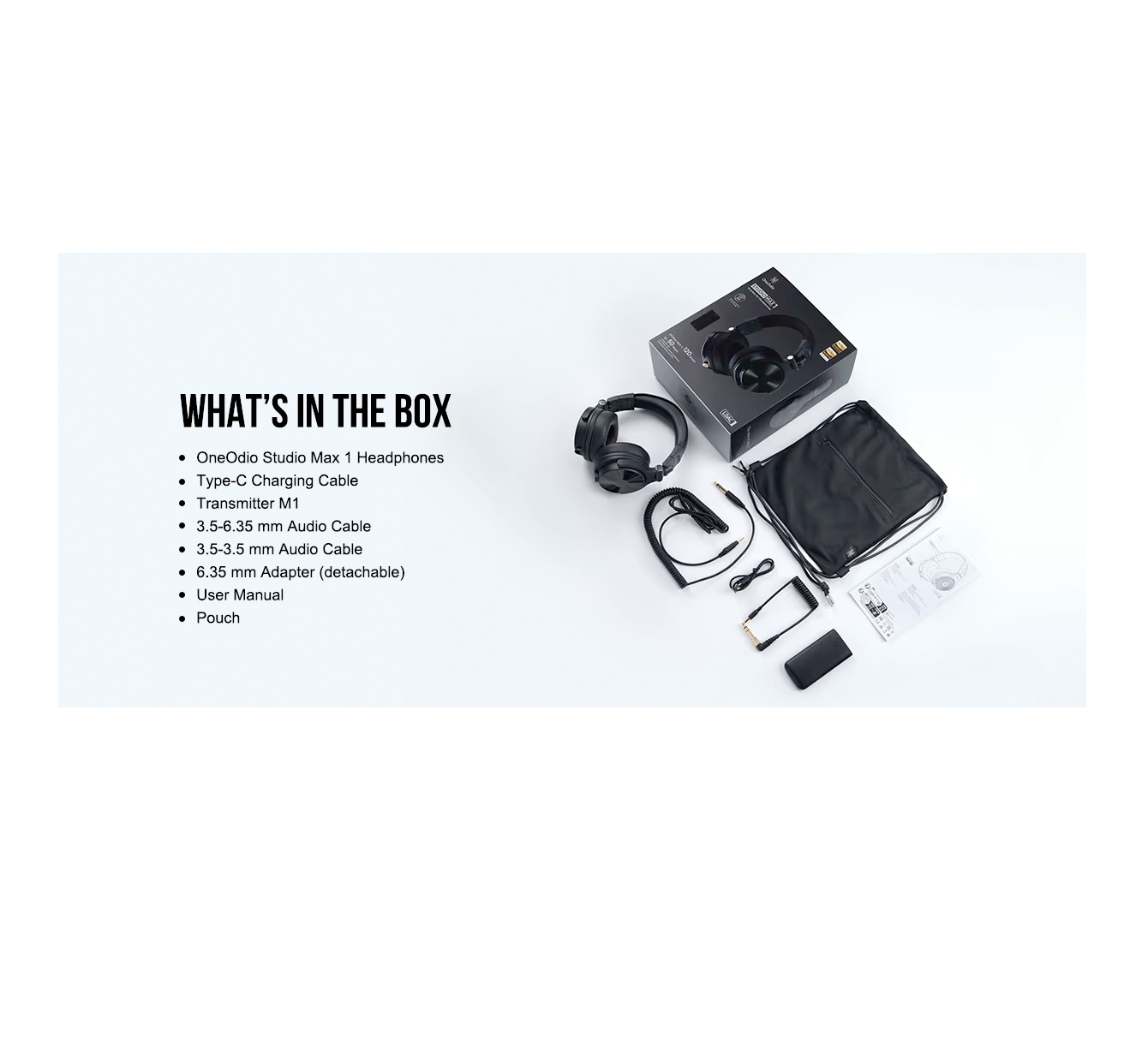 OneOdio Studio Max 1 Wireless DJ Headphones – Hi-Res Audio