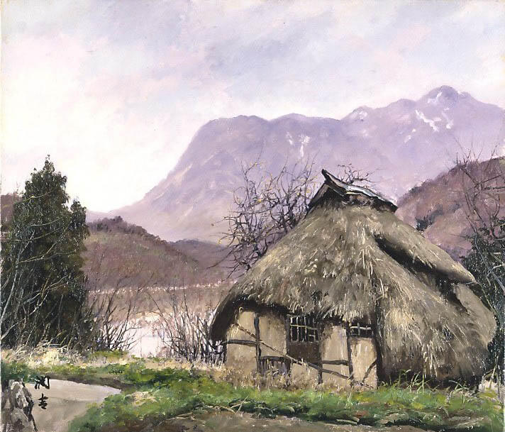 空模様と民家 向井潤吉の民家日和 | 世田谷美術館分館 向井潤吉