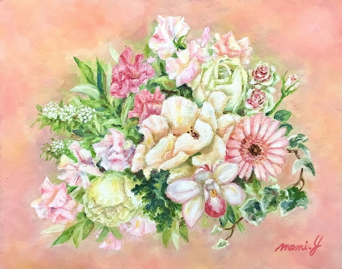 北国のバラの入った花束」 by Mami・y｜Artmeter｜暮らしを彩るアート