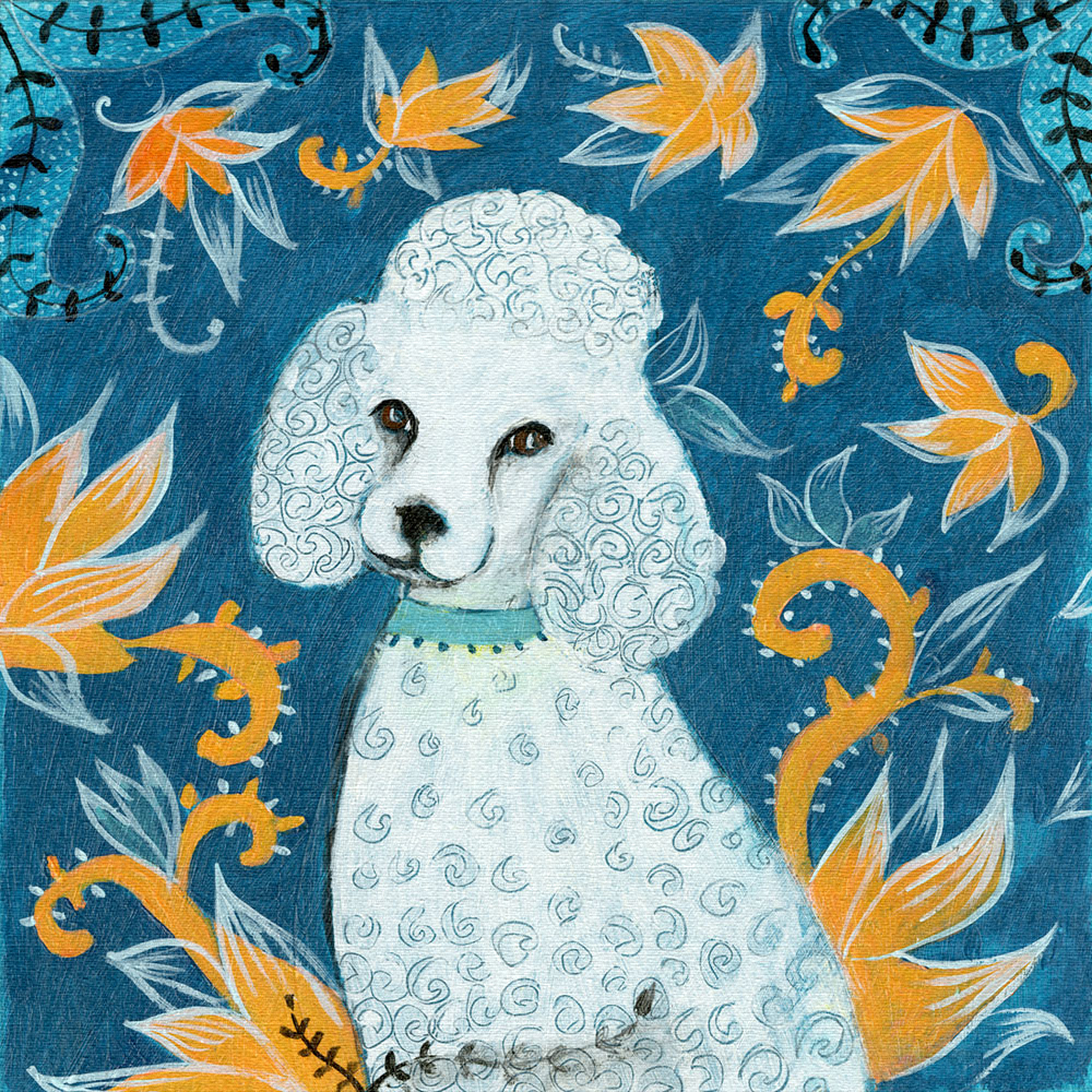 カレン・ホイプティング 絵画 (版画/キャンバスジクレー) うちの子