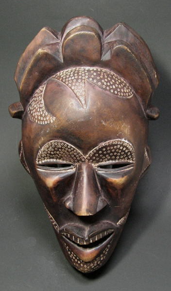 木彫りマスク<アフリカの仮面：アフリカ雑貨アザライ