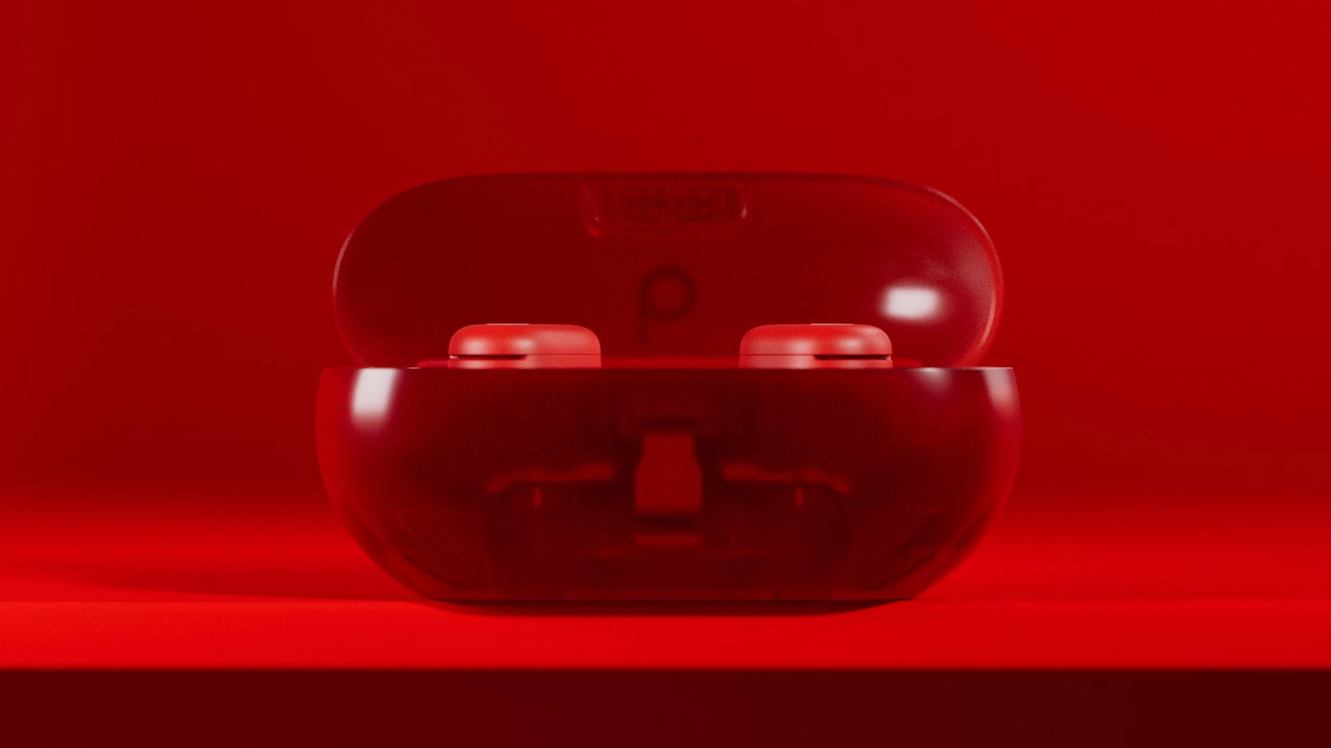 Beats Solo Buds - ワイヤレスイヤフォン - トランスペアレントレッド