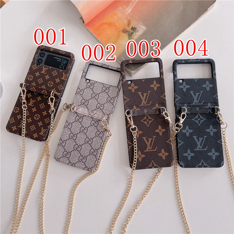LV/ヴィトン 皮革 Samsung zflip3携帯カバー 耐衝撃 グッチ Galaxy z