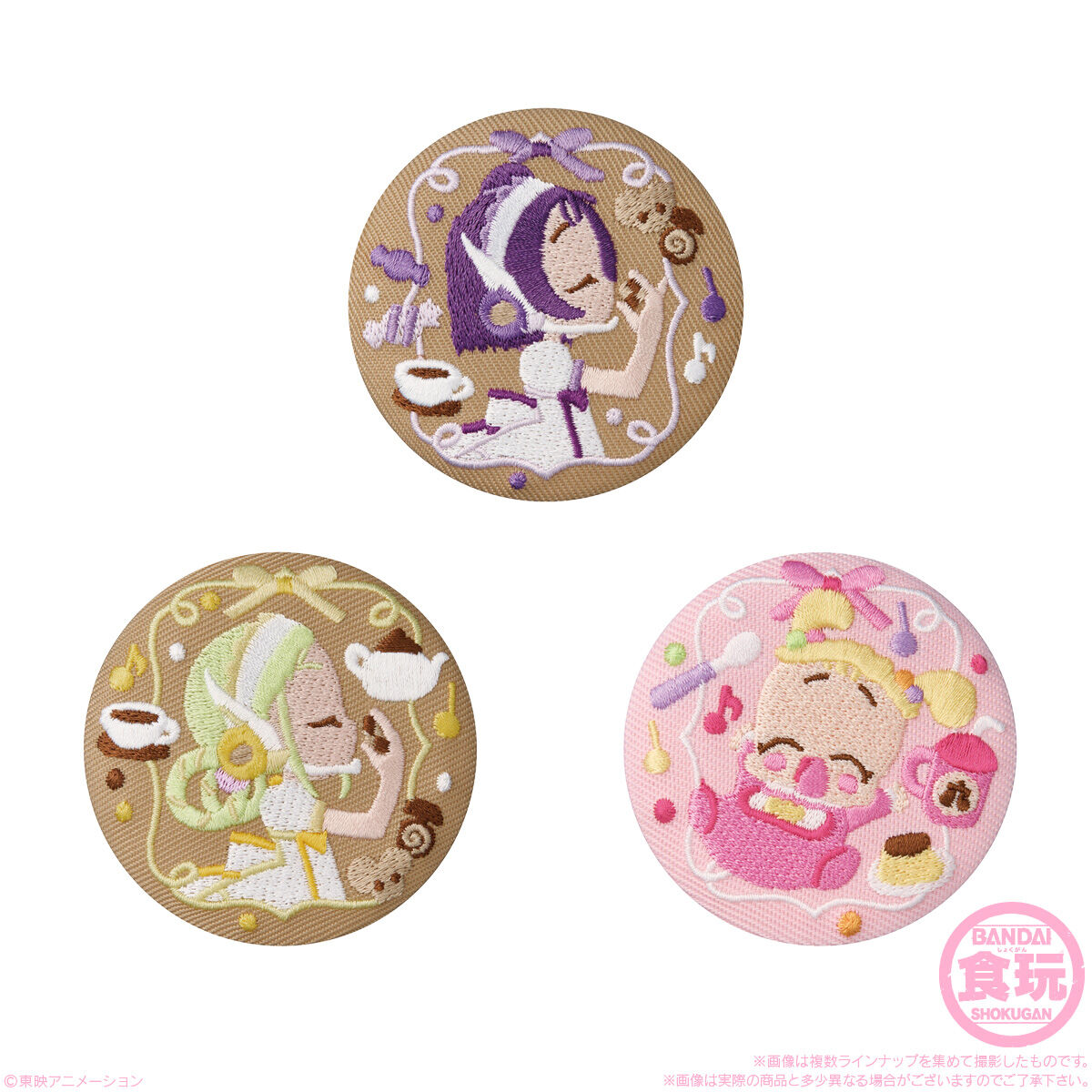 おジャ魔女どれみ 刺繍缶バッジビスケット｜発売日：2025年4月21日