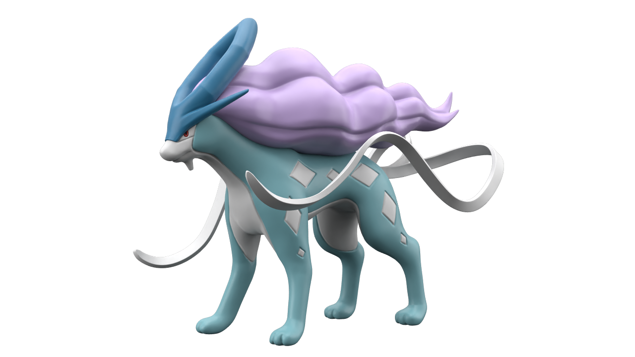 スイクン｜ポケモンフィギュア図鑑｜ポケモンスケールワールド