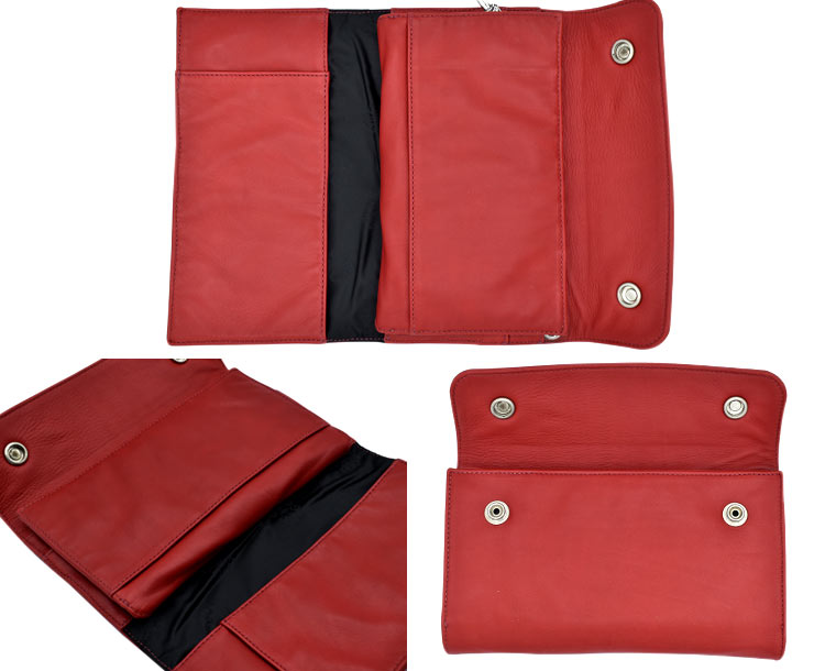 クロムハーツウェーブウォレットクロスボタンレッド|クロムハーツ通販