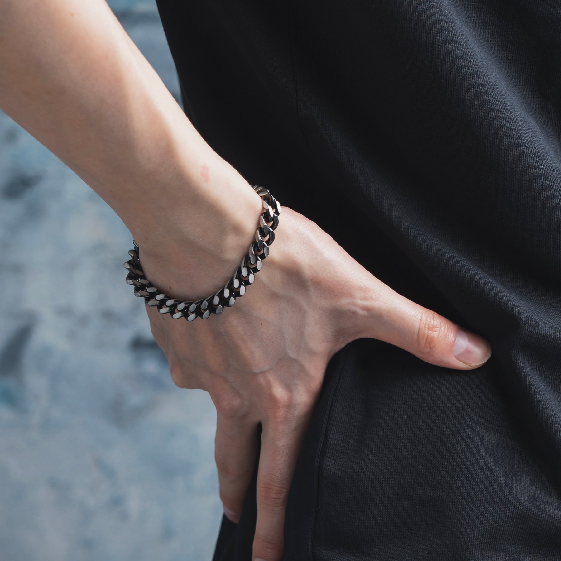 ブラックチェーンブレスレット(L) / BSB-288 – BLESS