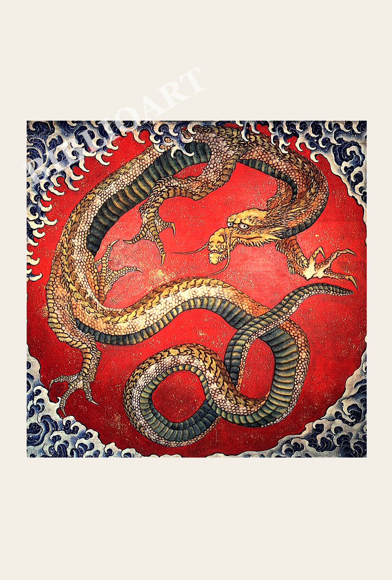 ビブリオポリ-葛飾北斎-龍図