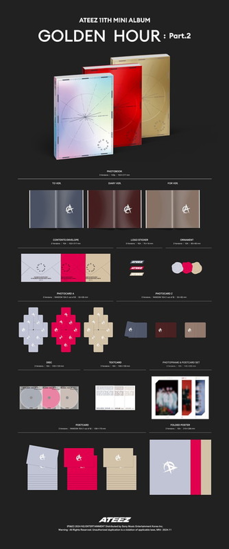 ATEEZ『GOLDEN HOUR : Part.2』コンセプトフォト、第3弾は気品あふれる