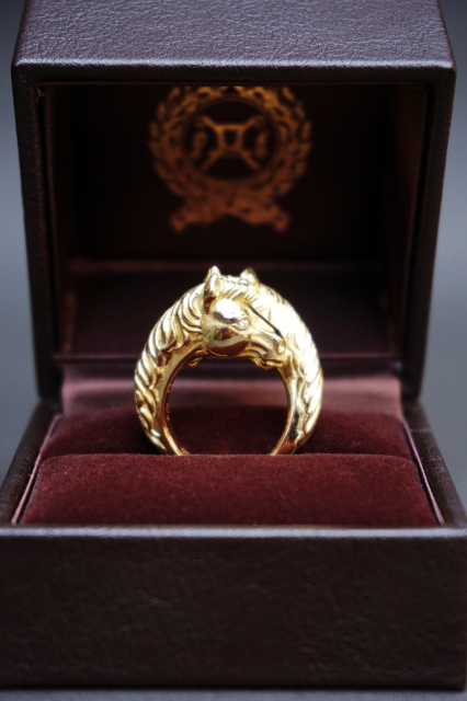 PEANUTS & Co. TWO FACE HORSE RING ☆K18 GOLD B.S.W. market place